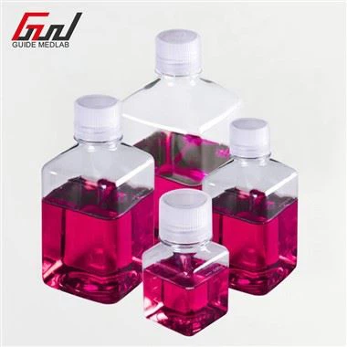 ক্যাপ সহ PETG সেল কালচার বোতল ফ্লাস্ক