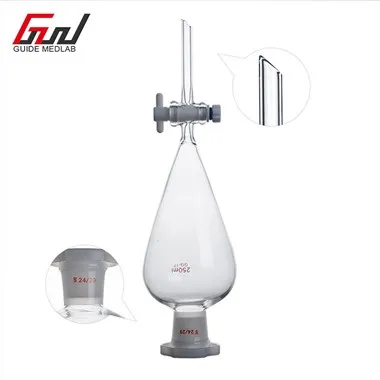 নাশপাতি আকৃতি বিভাজক ফানেল 500ml